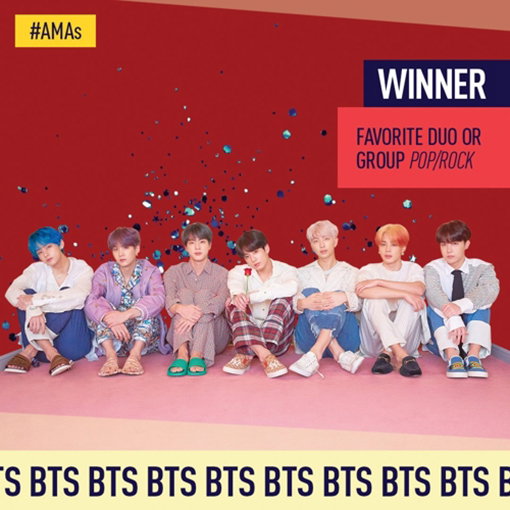 [사진]아메리칸뮤직어워즈 트위터, 방탄소년단, 아메리칸뮤직어워즈 2년 연속 수상