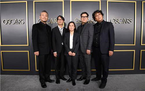 [사진]아카데미 시상식 SNS 캡처, 아카데미 시상식 후보에 오른 '기생충' 팀