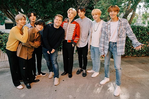 [사진]Terence Patrick CBS 제공, CBS '제임스 코든쇼'의 '카풀 가라오케' 코너 출연한 BTS

