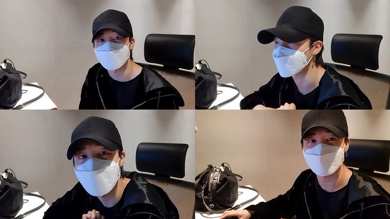 [사진]빅히트 엔터테인먼트 제공, 새 앨범 작업 관련 설명하는 방탄소년단 지민