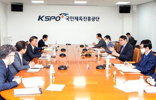 [사진]국민체육진흥공단 제공, 국민체육진흥공단 윤리경영위원회 회의 모습