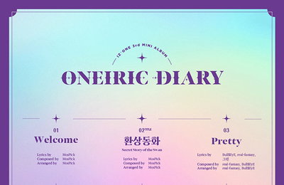 ‘15일 컴백’ 아이즈원, 세 번째 미니앨범 ‘Oneiric Diary’ 타이틀곡은 ‘환상동화’...‘멤버 참여곡 포함 8트랙 수록’