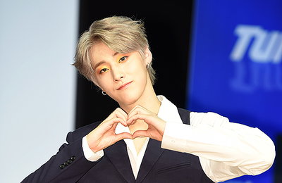 [포토] 원더나인의 유용하, 리더의 카리스마