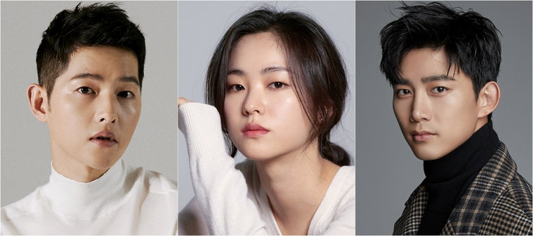 [사진]하이스토리 디앤씨&middot;제이와이드컴퍼니&middot;피프티원케이 제공, 송중기(왼쪽부터)와 전여빈, 옥택연