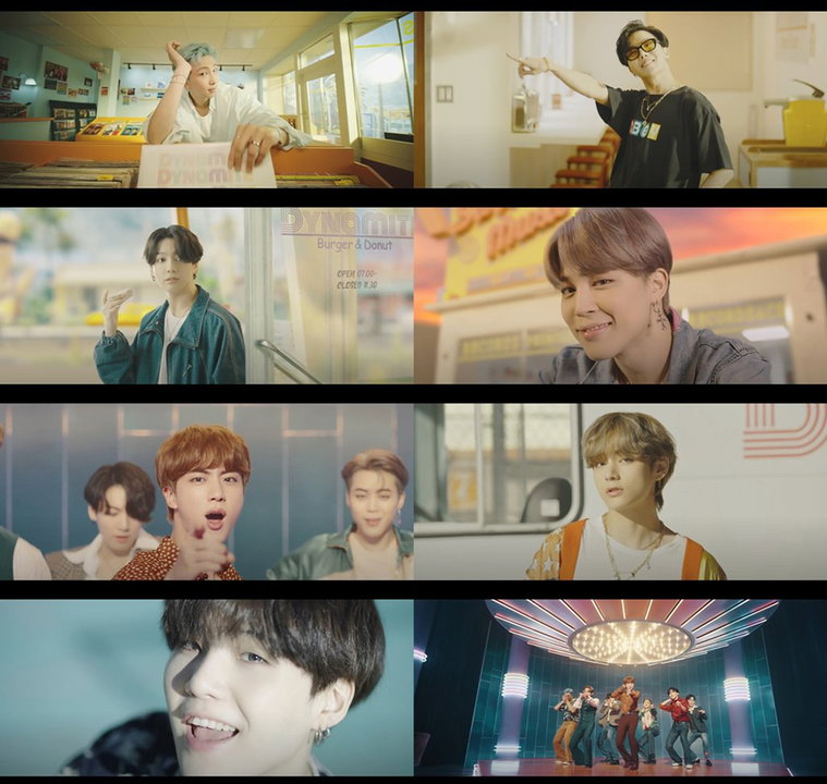 [사진]빅히트엔터테인먼트 제공, BTS '다이너마이트' 뮤직비디오