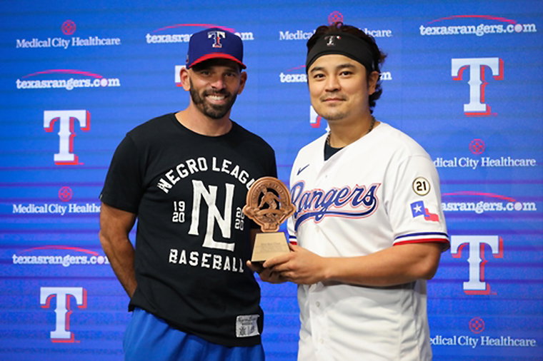 [사진]텍사스 레인저스 구단 제공, MLB 텍사스 구단 대표로 로베르토 클레멘테상 후보 오른 추신수