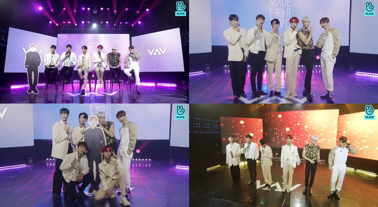 사진 = A TEAM 엔터테인먼트 제공, VAV 공식 V LIVE 채널 캡처
