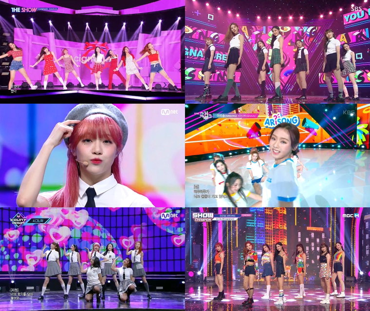 사진 = SBS MTV &lsquo;더쇼&rsquo;, MBC M &lsquo;쇼 챔피언&rsquo;, Mnet &lsquo;엠카운트다운&rsquo;, KBS2 &lsquo;뮤직뱅크&rsquo;, SBS &lsquo;인기가요&rsquo; 방송 화면 캡처