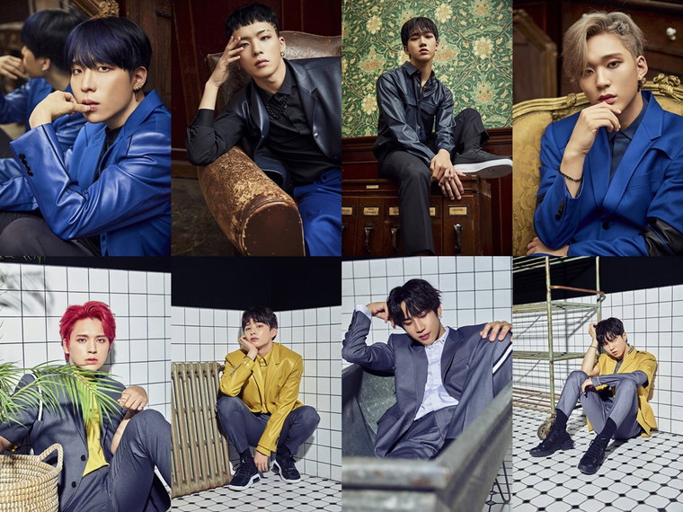 사진 = (왼쪽 상단부터 시계방향) O.V, 현호, 정승, 찬영, 현오, 민혁, 딜란, 현욱 / 아이그랜드코리아(AI GRAND Korea) 제공