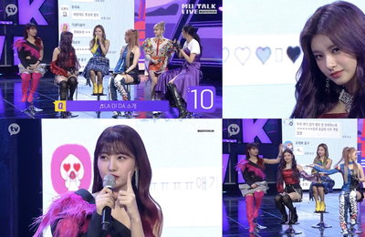 '컴백쇼 뮤톡 라이브' 에버글로우, 걸크러시+깜찍 발랄+재치 입담까지…6인 6색 매력 뿜뿜