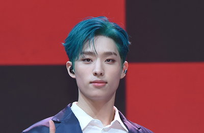 [K포토] P1Harmony(피원하모니) 리더 기호, "앨범 포인트는 용기…고정관념 부수고자 했다"