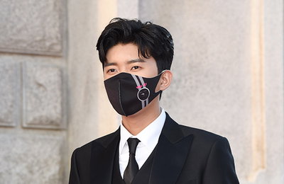 [K포토] 가수 임영웅, 문체부 장관 표창 받으러 왔어요~