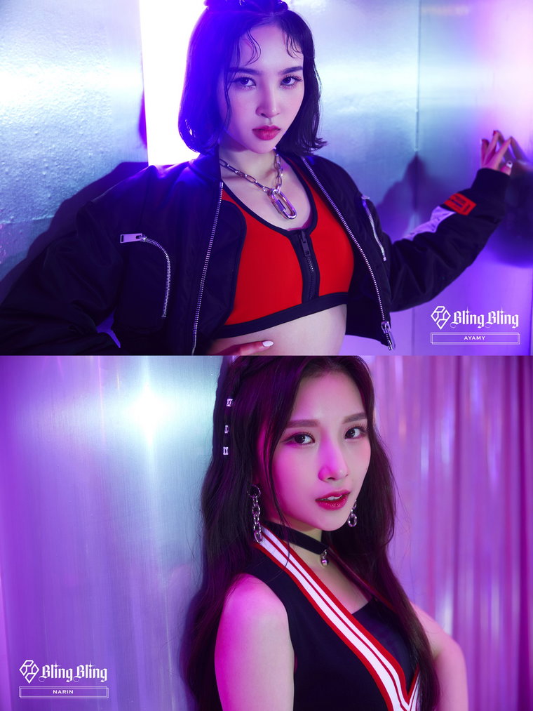 사진 = 메이저나인 제공/ 조합본 (위)아야미, (아래)나린