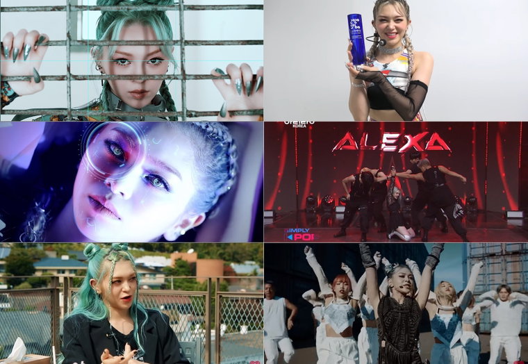 사진 = 지비레이블 제공, &lsquo;Bomb&rsquo; 뮤직비디오, 아리랑TV &lsquo;심플리케이팝&rsquo;, iHeartRadio, 유튜브 화면 캡처