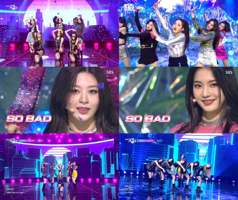 사진 = KBS2 &lsquo;뮤직뱅크&rsquo;, SBS &lsquo;인기가요&rsquo; 방송 화면 캡처, 하이업엔터테인먼트 제공