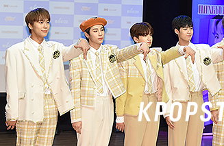 [K포토] 신인 보이그룹 BAE173, '저희 공식 포즈에요!'
