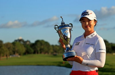 LPGA투어 우승 김세영, 세계 1위 고진영에 0.41점 차 추격