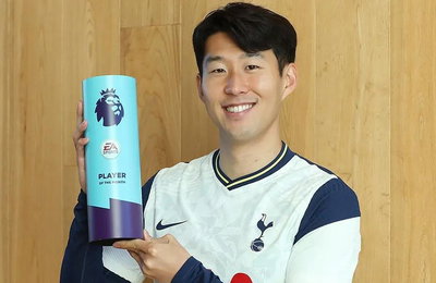 세 번째 "EPL 이달의 선수" 뽑힌 손흥민 "믿을 수 없는 큰 영광"
