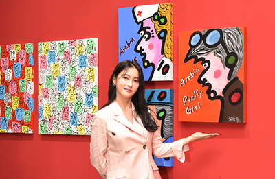 [K포토] ‘그림 파티’ 박규리 “전시 기획자 변신, 대선배 임하룡 도전 멋져”