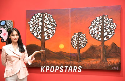 [K포토] 박규리, '임하룡 전시회 큐레이터로 참여했어요~'