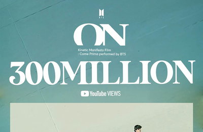 방탄소년단, 3억뷰 MV만 14편…"온" 키네틱 필름도 돌파