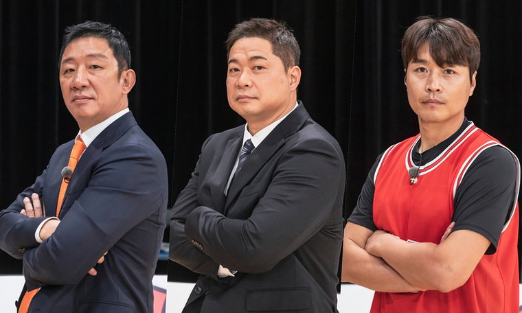 [사진]JTBC 제공, JTBC 새 예능 '뭉쳐야 쏜다'의 (왼쪽부터) 허재, 현주엽, 이동국
