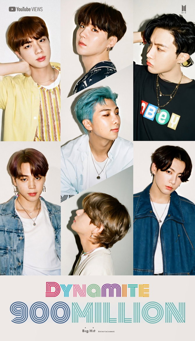 [사진]빅히트엔터테인먼트 제공, 방탄소년단 '다이너마이트' MV, 9억뷰 돌파
