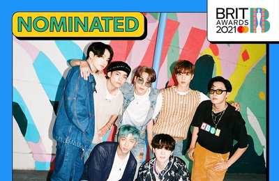 방탄소년단, 영국 대중음악상 "브릿 어워즈" 후보 지명
