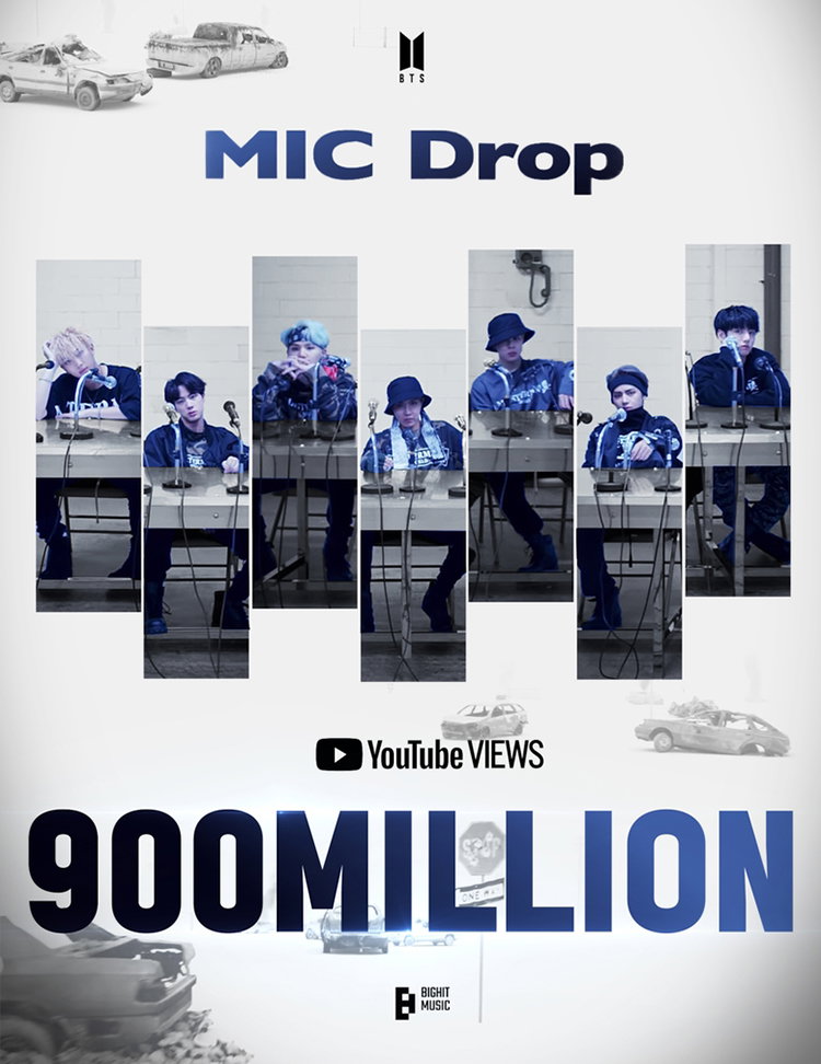 [사진]빅히트 뮤직 제공, '마이크 드롭'(MIC Drop) 리믹스 9억뷰