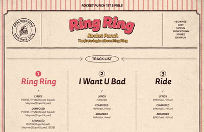 로켓펀치, 타이틀곡은 ‘Ring Ring’… 트랙리스트 공개