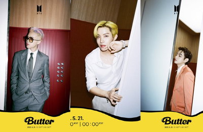 방탄소년단 제이홉·지민·뷔, 3인 3색 'Butter' 청량+세련 콘셉트 공개!