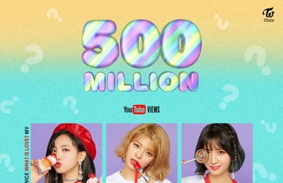 '컴백' 트와이스 'What is Love?' 5억뷰..통산 3번째