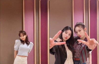 권은비∙김채원, 로켓펀치 ‘Ring Ring’ 챌린지 동참…변함없는 우정 ‘훈훈’