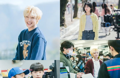 KBS 2TV 새 월화드라마 <멀리서 보면 푸른 봄> 화기애애한 분위기 가득한 촬영 현장 엿보기! 박지훈-강민아-배인혁, 카메라 밖에서도 빛나는 케미!