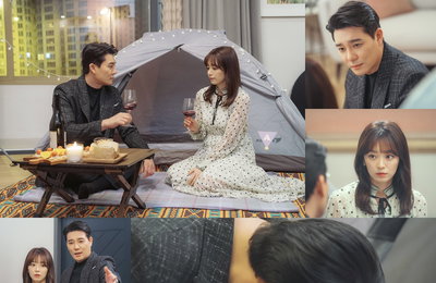 TV CHOSUN 주말미니시리즈‘결혼작사 이혼작곡2’이태곤-송지인,“여심마저 히트! 역시 이프로답다!!”이마 뽀뽀&무릎 기댐&엷은 미소‘알콩달콩 홈 캠핑’투샷!
