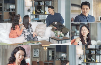 TV CHOSUN 주말미니시리즈‘결혼작사 이혼작곡2’이태곤-박주미-김보연,“돈독한 고부로 변신했다?!”천사표 시어머니 모드…‘며느리 어깨 주무르기’현장!