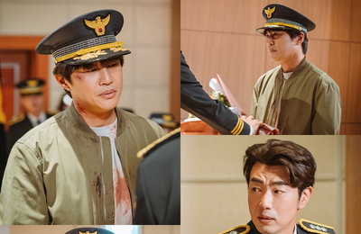 KBS 2TV 새 월화드라마 <경찰수업> 첫 방송 D-6! 차태현-이종혁, 같은 공간 속 다른 분위기! 날 선 눈빛과 일촉즉발 대립각에 긴장감 상승