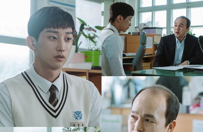 KBS 2TV 새 월화드라마 <경찰수업> 첫 방송 D-3! 고등학생 진영과 담임 선생님 김광규의 진로 상담 현장! 무미건조한 진영에 속 터지는 김광규?
