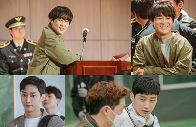 KBS 2TV 월화드라마 <경찰수업> 차태현-진영-정수정, 현장 분위기 환하게 밝히는 미소! 매력 넘치는 ‘경찰대’ 3인방의 비하인드 컷 공개!