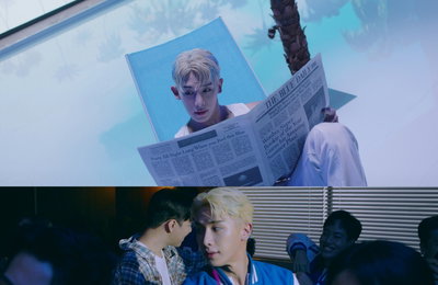'14일 컴백' 원호, 새 앨범 타이틀곡 'BLUE' MV 티저 공개...하이틴 영화 비주얼