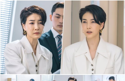 SBS 금토드라마 '원더우먼' 진서연, “‘빌런 부스터’ 본격 가동하나?!” 위로 눈길 vs 싸늘 눈빛, 180도 ‘극과 극’ 안과 밖! …‘소름 유발 이중 면모’ 순간 포착!