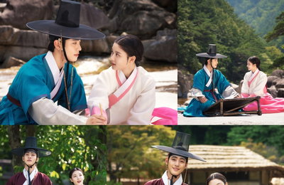 SBS 월화드라마 <홍천기> 안효섭♥김유정, 옥가락지 고백→무릉계곡 데이트 ‘미공개컷 방출’