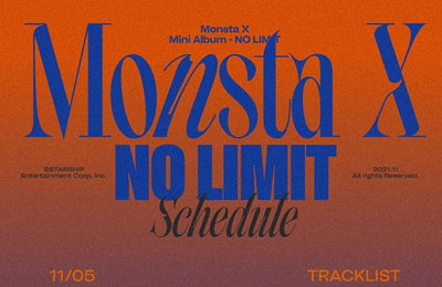 ‘19일 컴백’ 몬스타엑스, 새 미니앨범 ‘No Limit’ 스케줄 포스터 공개