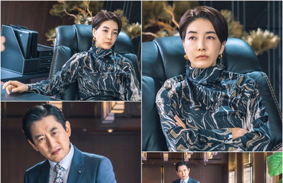 SBS 금토드라마 '원더우먼' 진서연X김원해, “빌런들의 은밀한 속삭임?!” 심상치 않은 분위기… ‘작당모의 투샷’ 포착!