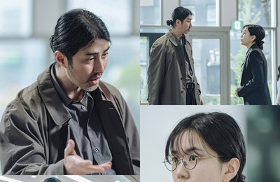 쿠팡플레이 시리즈 ‘어느 날’ 차승원-이설,“흥미진진 첫 만남이 이뤄졌다!”경험치 만렙 베테랑 vs 근심의 법정 초심자, 두 변호사의 ‘임팩트 甲 첫 조우’ 현장!