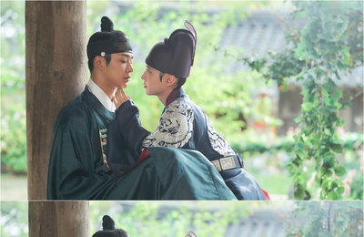 KBS 2TV <연모> 박은빈♥로운, 입술 ‘또’ 닿기 1초 전?! 한낮 밀착 스킨십 현장 포착!