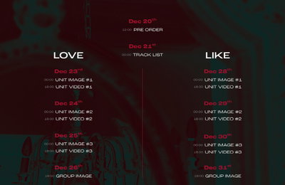 '괴물 신인' 오메가엑스, 내년 1월 5일 컴백..미니 2집 'LOVE ME LIKE' 타임테이블 공개