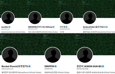 울림 아티스트 SNS, 기습 해킹 당했다…미스터리한 이미지 점령