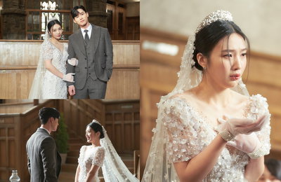 JTBC <한 사람만> 박수영, 순백의 웨딩드레스 → 피, 180도 반전 스틸컷 공개
