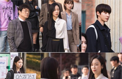 SBS 금토드라마 <왜 오수재인가> 서현진, 성공의 정점에서 나락으로 죽은 홍지윤 동생, 로스쿨 1인 시위 포착